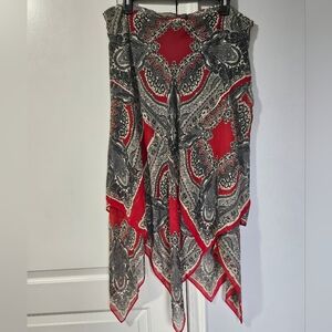 City girl silk skirt